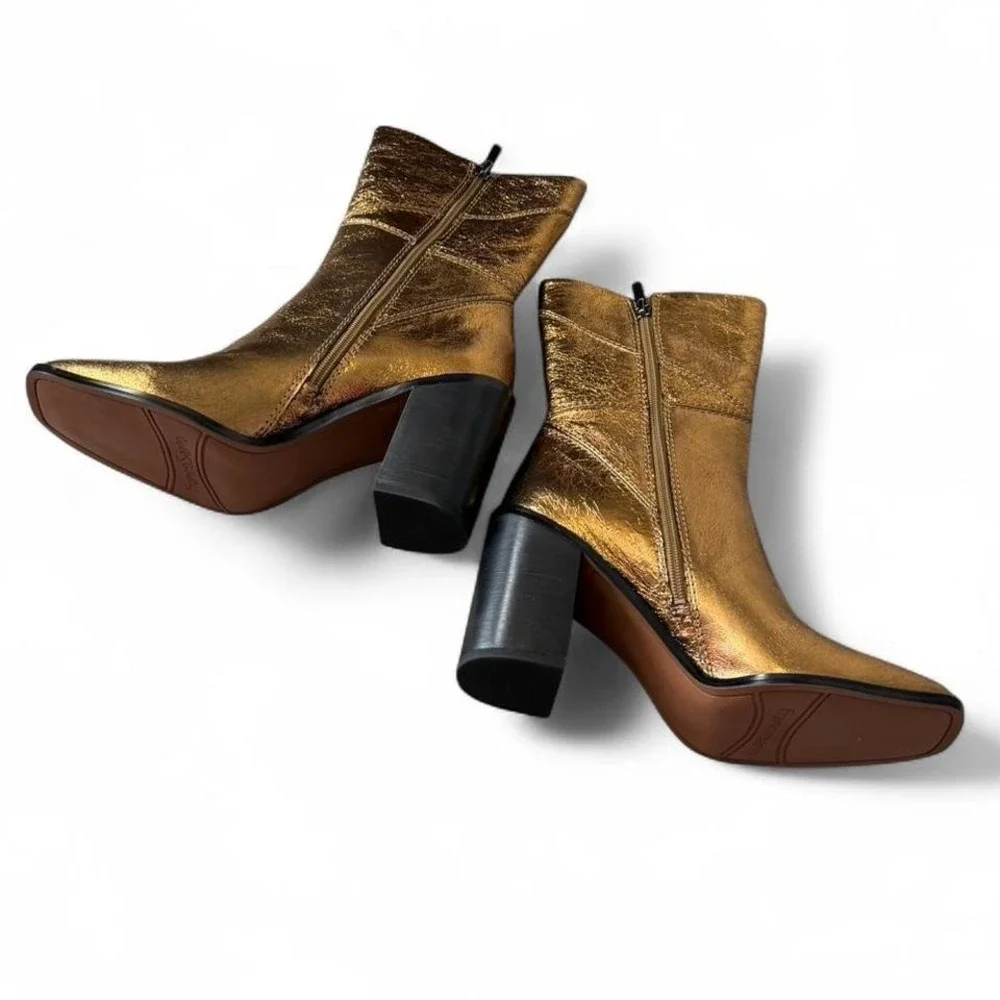 Franco Sarto Bronze Stevie Boots, Women's Size‎ 8.5